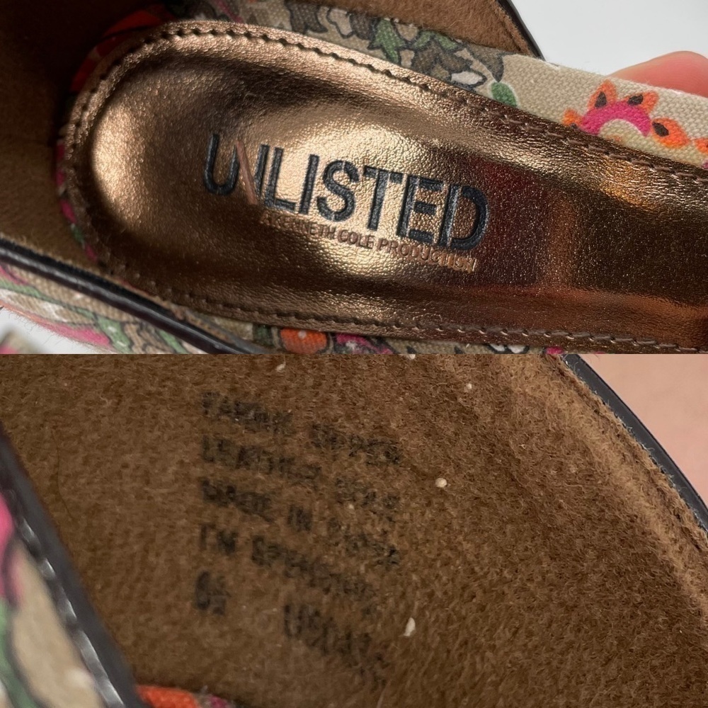 Kenneth Cole Reaction Paisley Peep Toe Heels - Picture 15 of 15